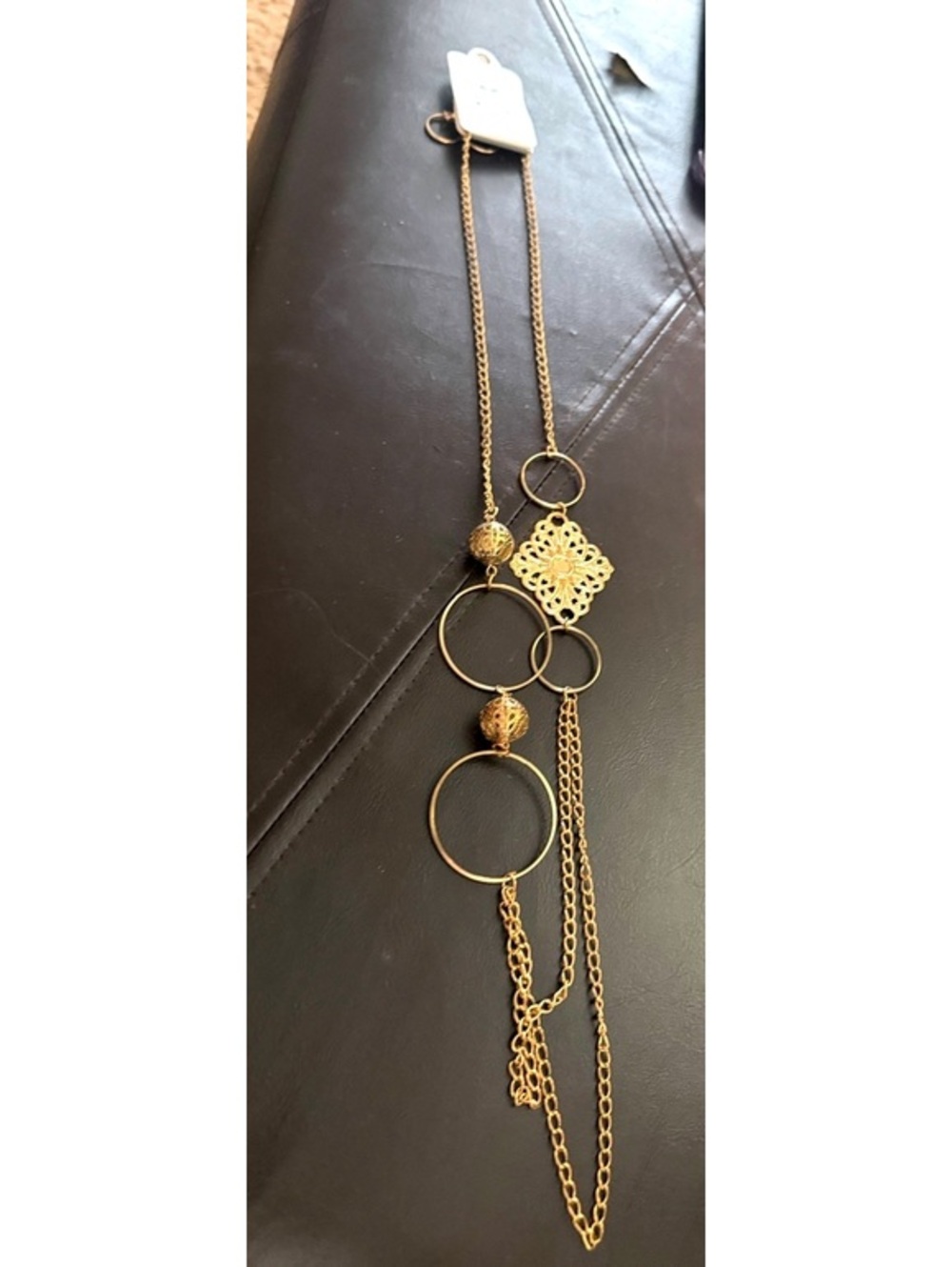 Jewelry set lot of 2 floral necklace and earrings
